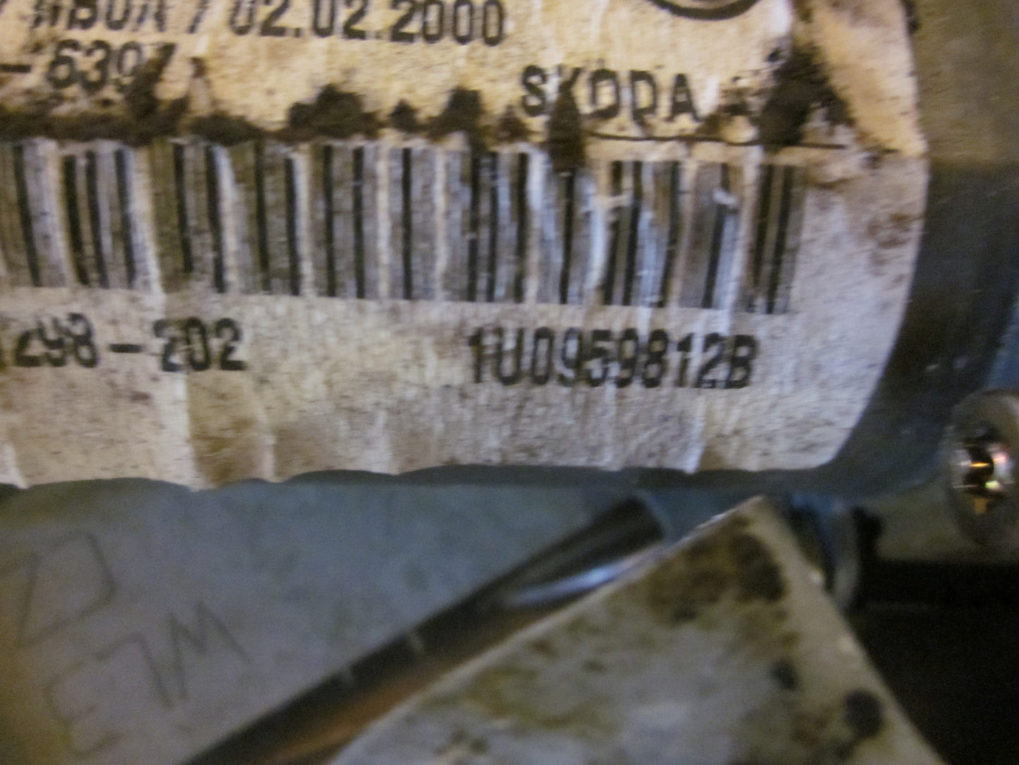 Brugt Skoda Octavia (1U) (97-04) Rudemotor - Rudehejs med kun 74.000 Km. fra Autogenbrug / Autoophug
