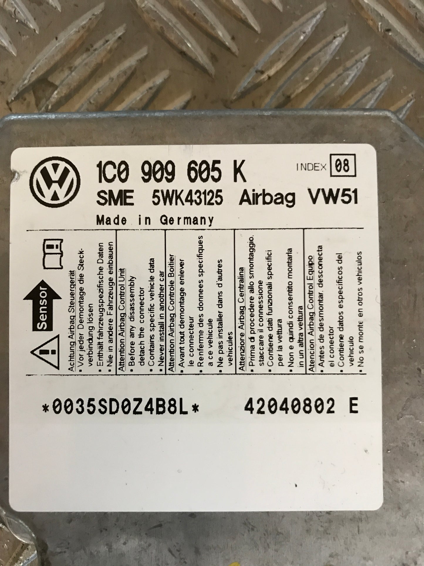 Brugt Skoda Fabia (6Y) (00-07) Airbag Elboks med kun 186.000 Km. fra Autogenbrug / Autoophug