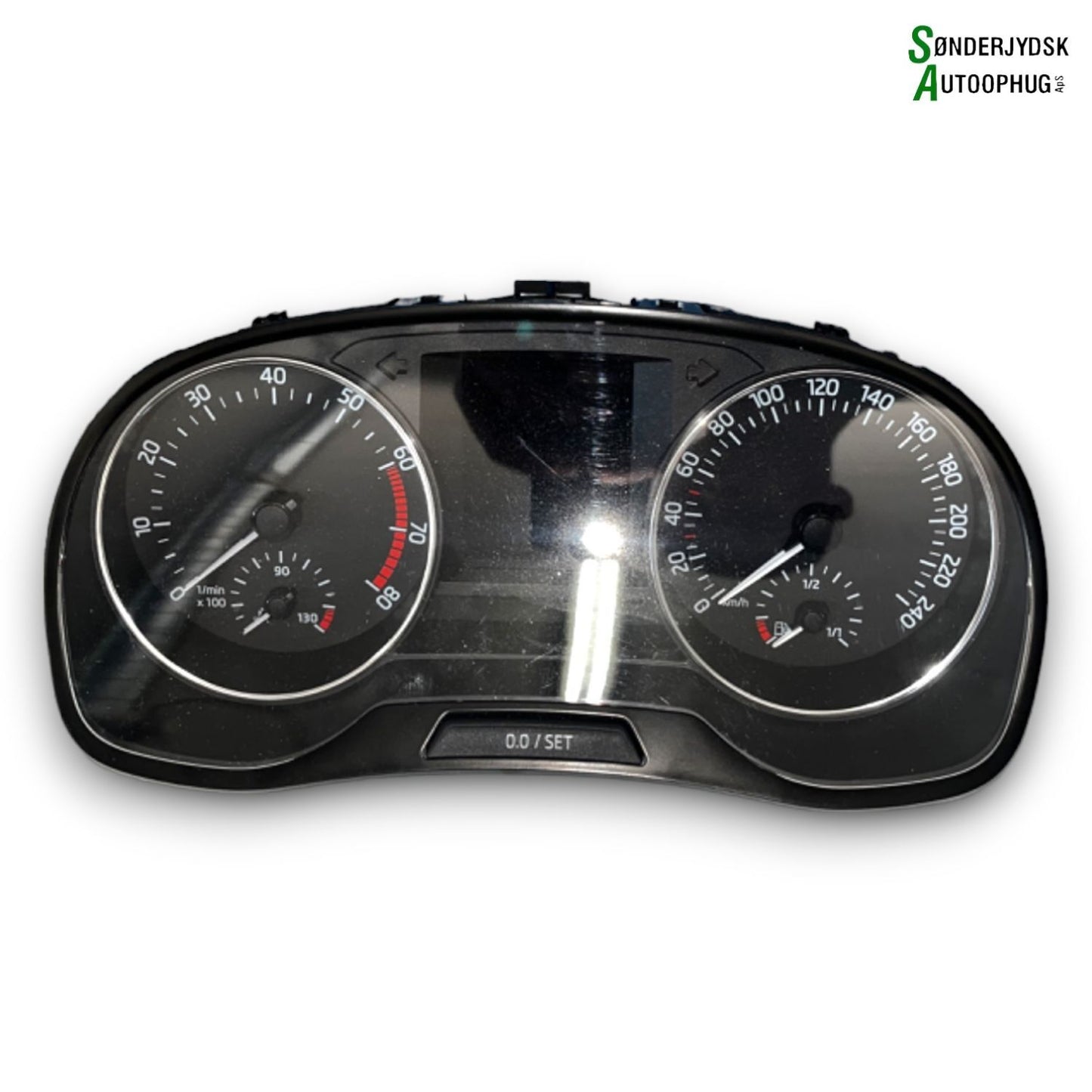 Brugt Skoda Fabia (Nj) (15-21) Instrument M/Omdr.Tæller - Speedometer med kun 84.000 Km. fra Autogenbrug / Autoophug