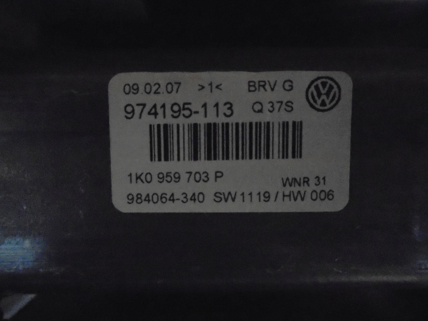 Brugt VW Passat 3C (05-10) Rudemotor - Rudehejs med kun 213.000 Km. fra Autogenbrug / Autoophug