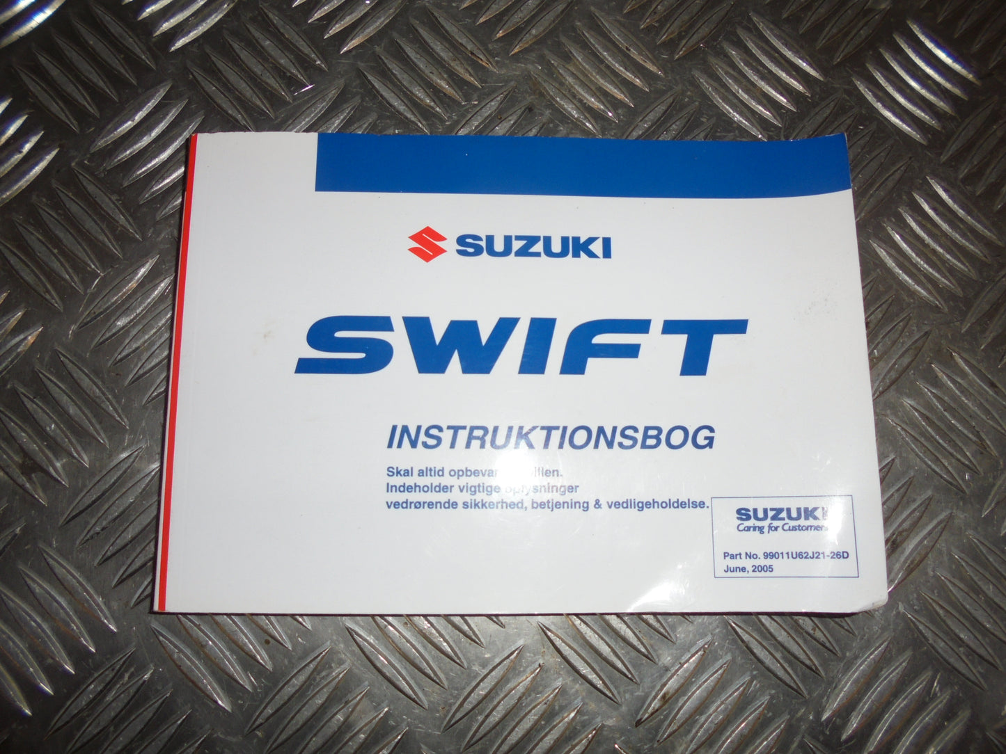 Brugt Suzuki Swift (05-10) Instruktionsbog med kun 246.000 Km. fra Autogenbrug / Autoophug