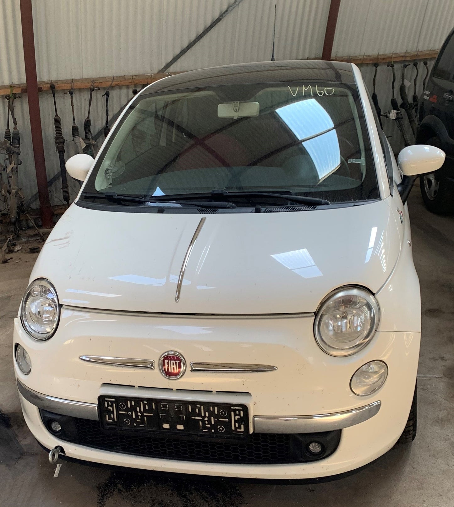 Brugt Fiat 500 (08-->) Pluk-Selv-Bil med kun 178.000 Km. fra Autogenbrug / Autoophug